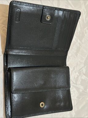 Vintage Coach | Black Leather Bi Fold | Womens Wallet